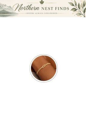 14K Gold Plated Chain Bracelet Set 2pc Adjustable Lobster Clasp